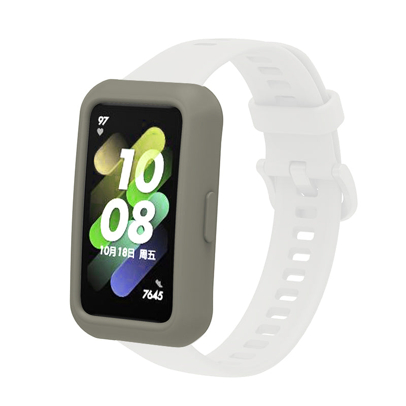 Soft Silicone Watch Case for Huawei Band 7 6 Anti-scratch Protection Watch Frame Cover Soft Silicone Watch Case for Huawei Band 7 6 Anti-scratch Protection Watch Frame Cover